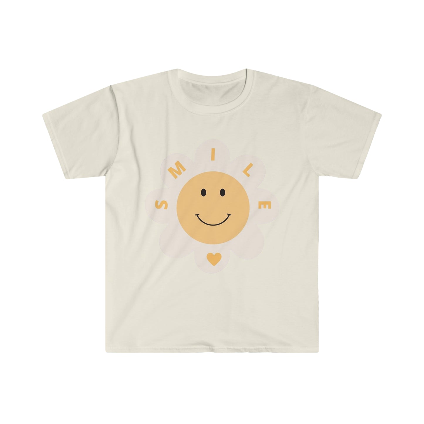 Smile w/Heart - Unisex Softstyle T-Shirt