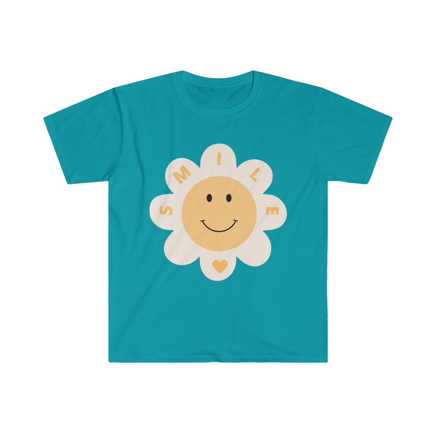 Smile w/Heart - Unisex Softstyle T-Shirt