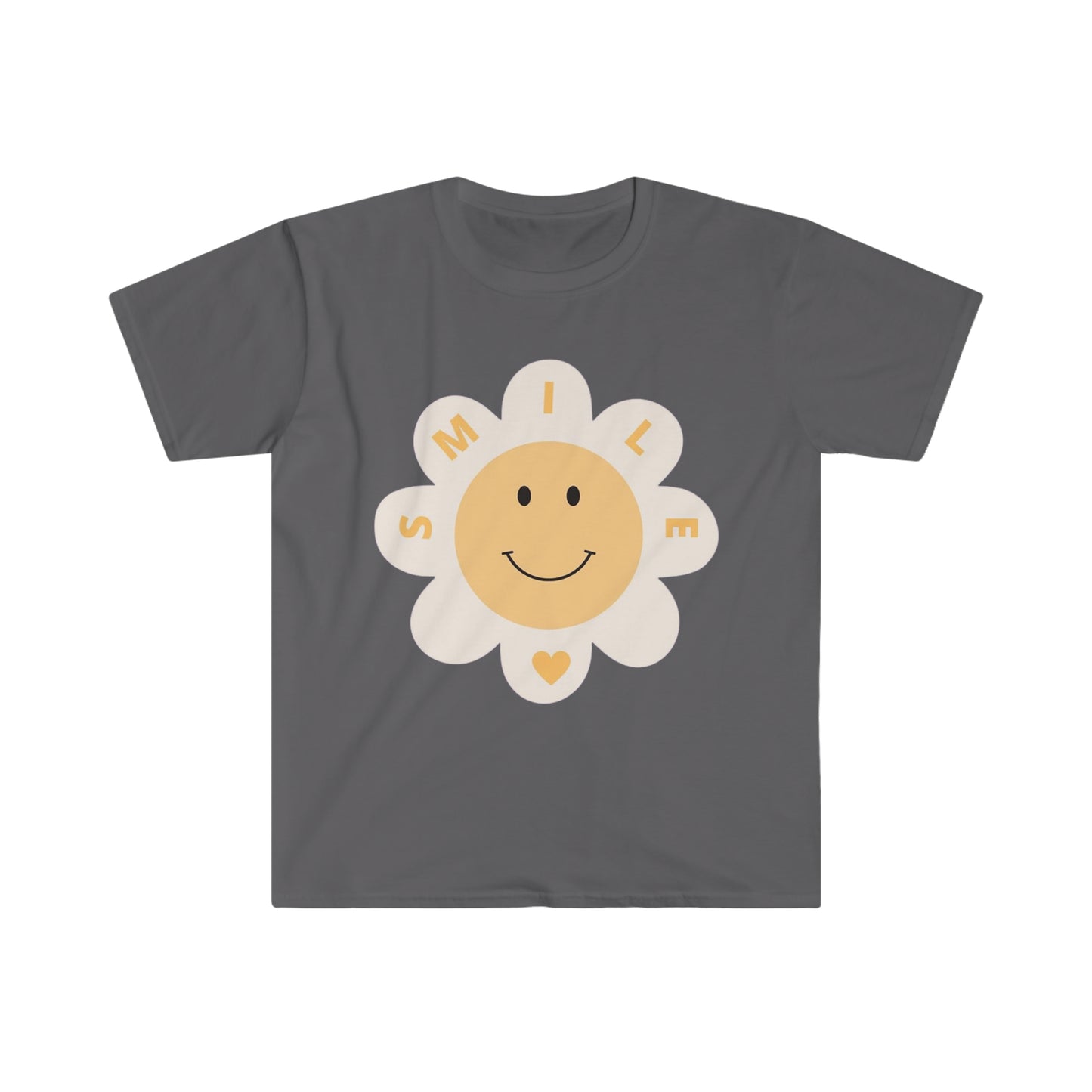 Smile w/Heart - Unisex Softstyle T-Shirt