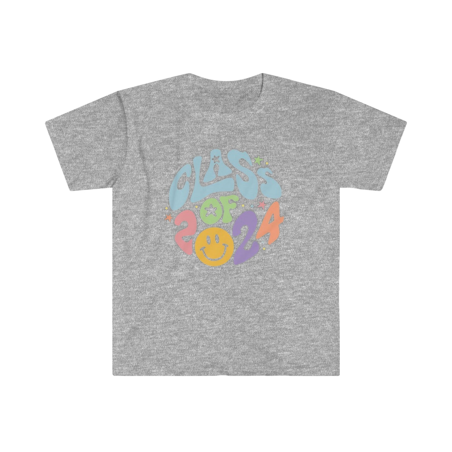 Class of 2024 Smiley - Unisex Softstyle T-Shirt