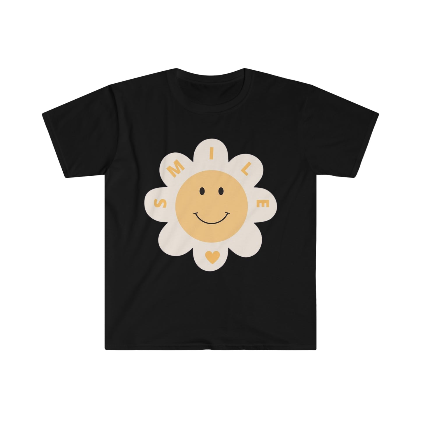 Smile w/Heart - Unisex Softstyle T-Shirt