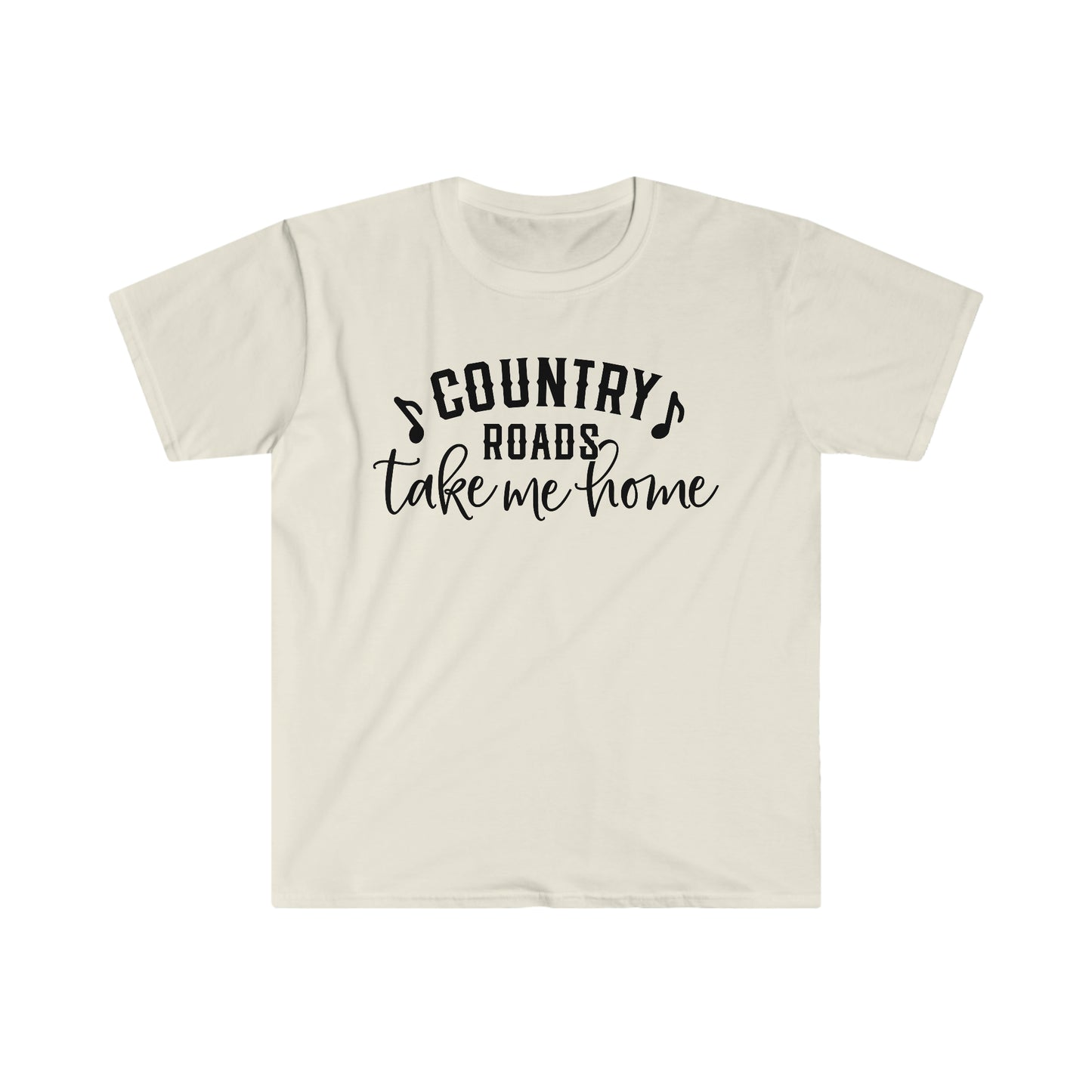 Country Roads Take Me Home - Unisex Softstyle T-Shirt