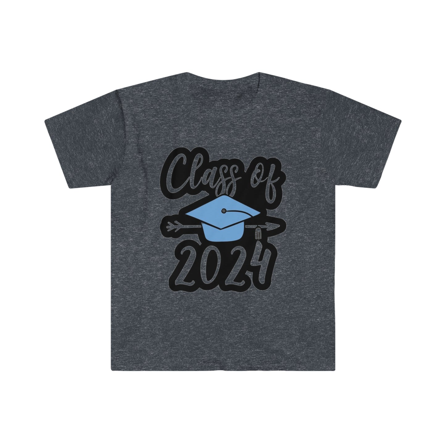 Class of 2024 Hat and Arrow - Unisex Softstyle T-Shirt