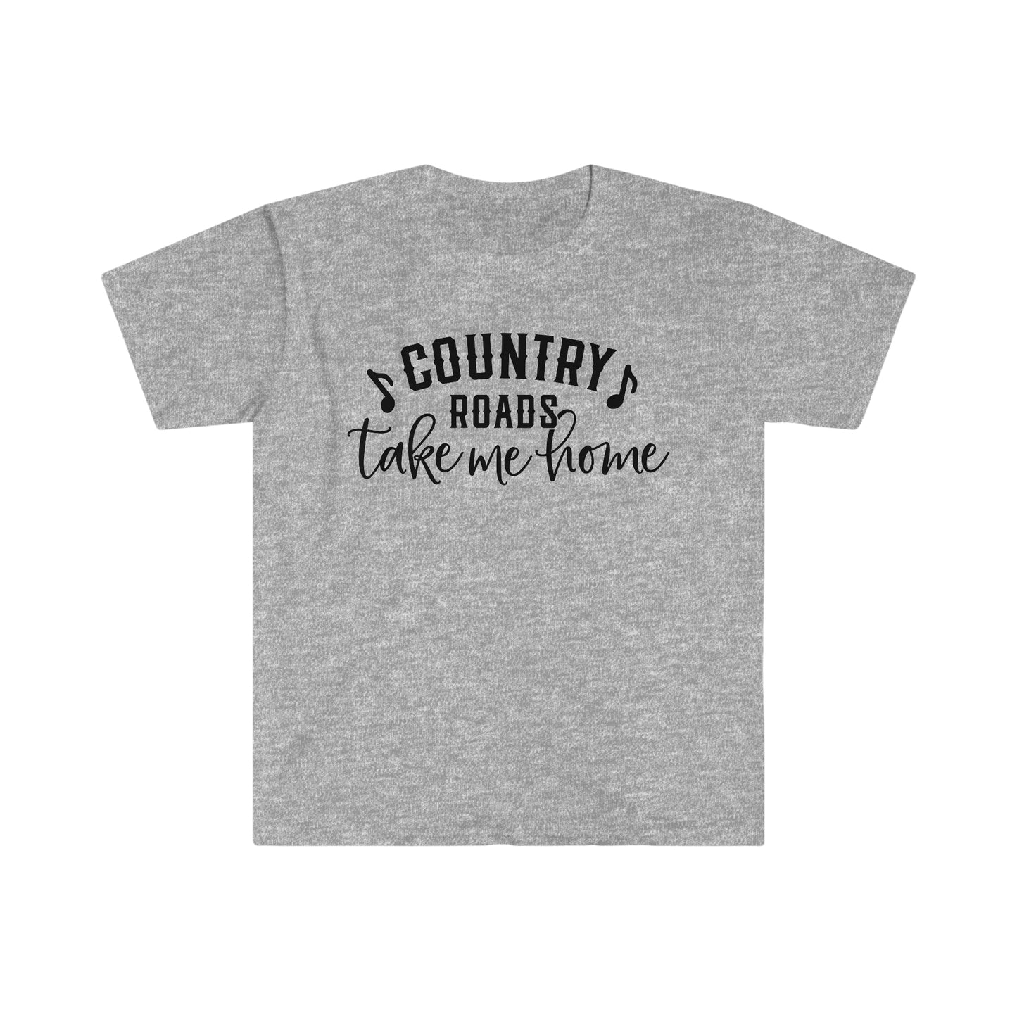 Country Roads Take Me Home - Unisex Softstyle T-Shirt