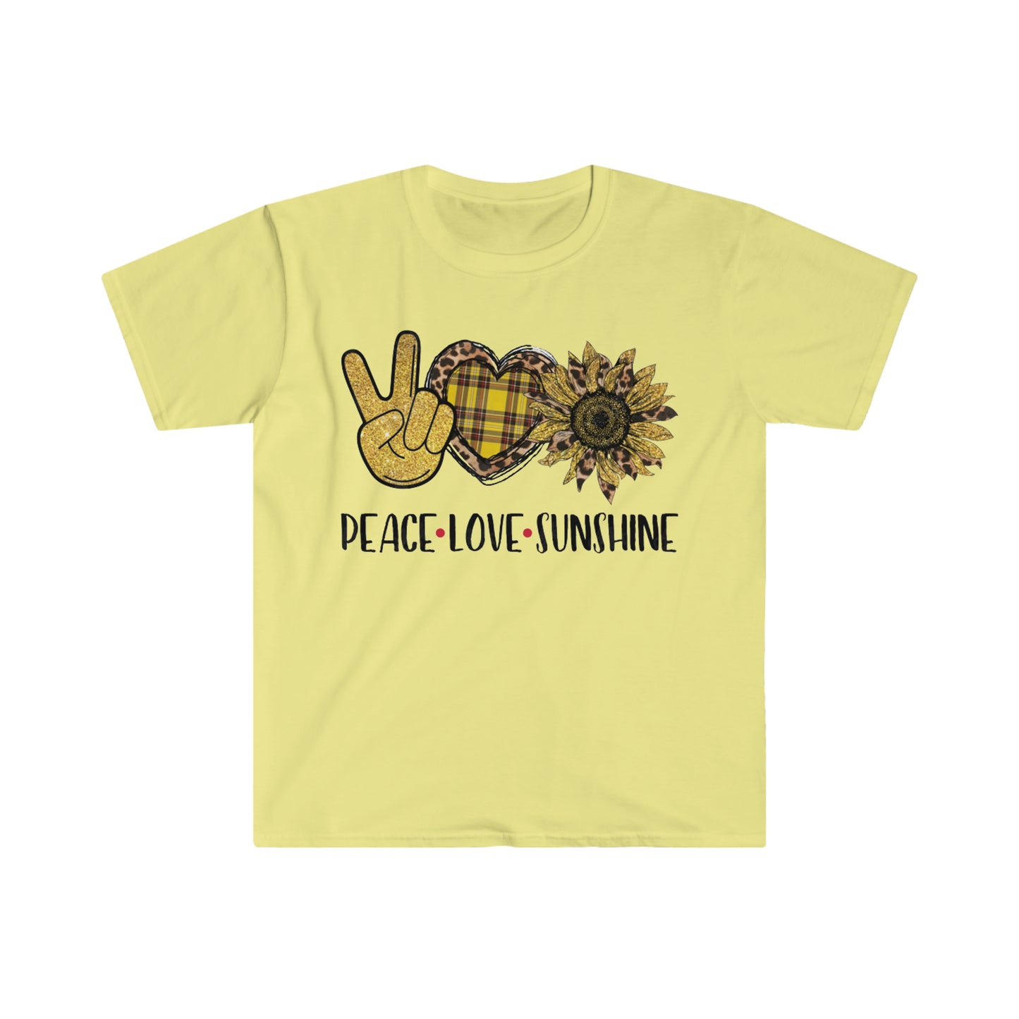 Peace Love Sunshine - Unisex Softstyle T-Shirt