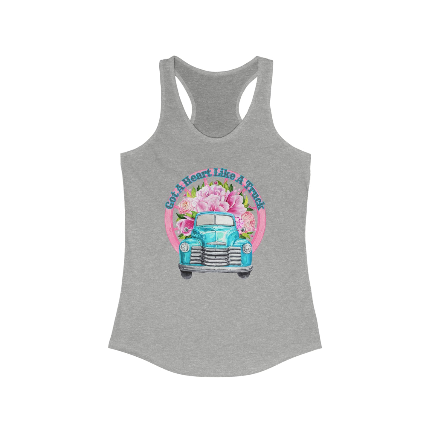 Heart like a Truck - Women's Ideal Racerback Tank