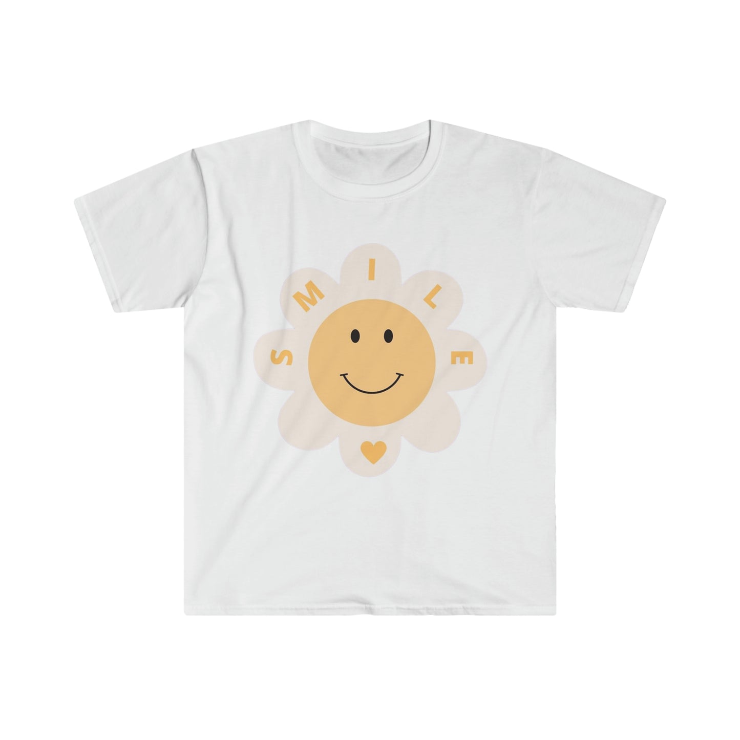 Smile w/Heart - Unisex Softstyle T-Shirt