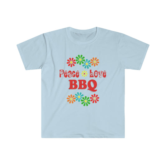 Peace Love BBQ - Unisex Softstyle T-Shirt