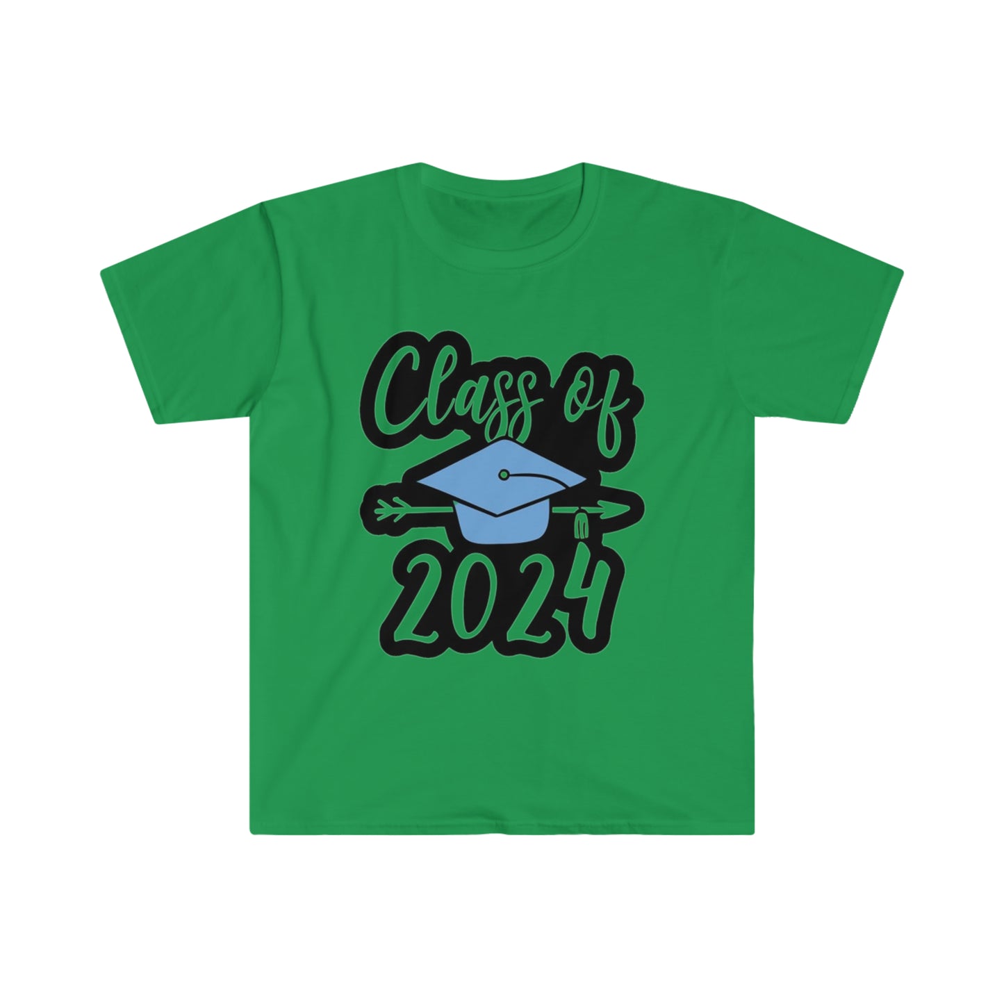 Class of 2024 Hat and Arrow - Unisex Softstyle T-Shirt