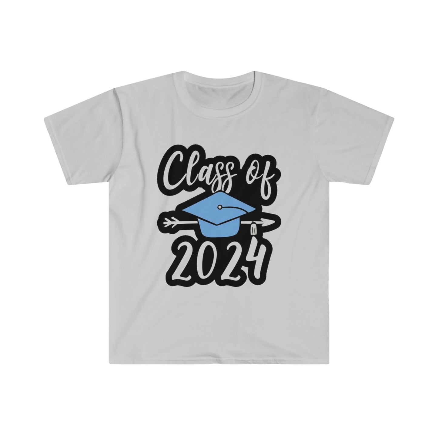 Class of 2024 Hat and Arrow - Unisex Softstyle T-Shirt