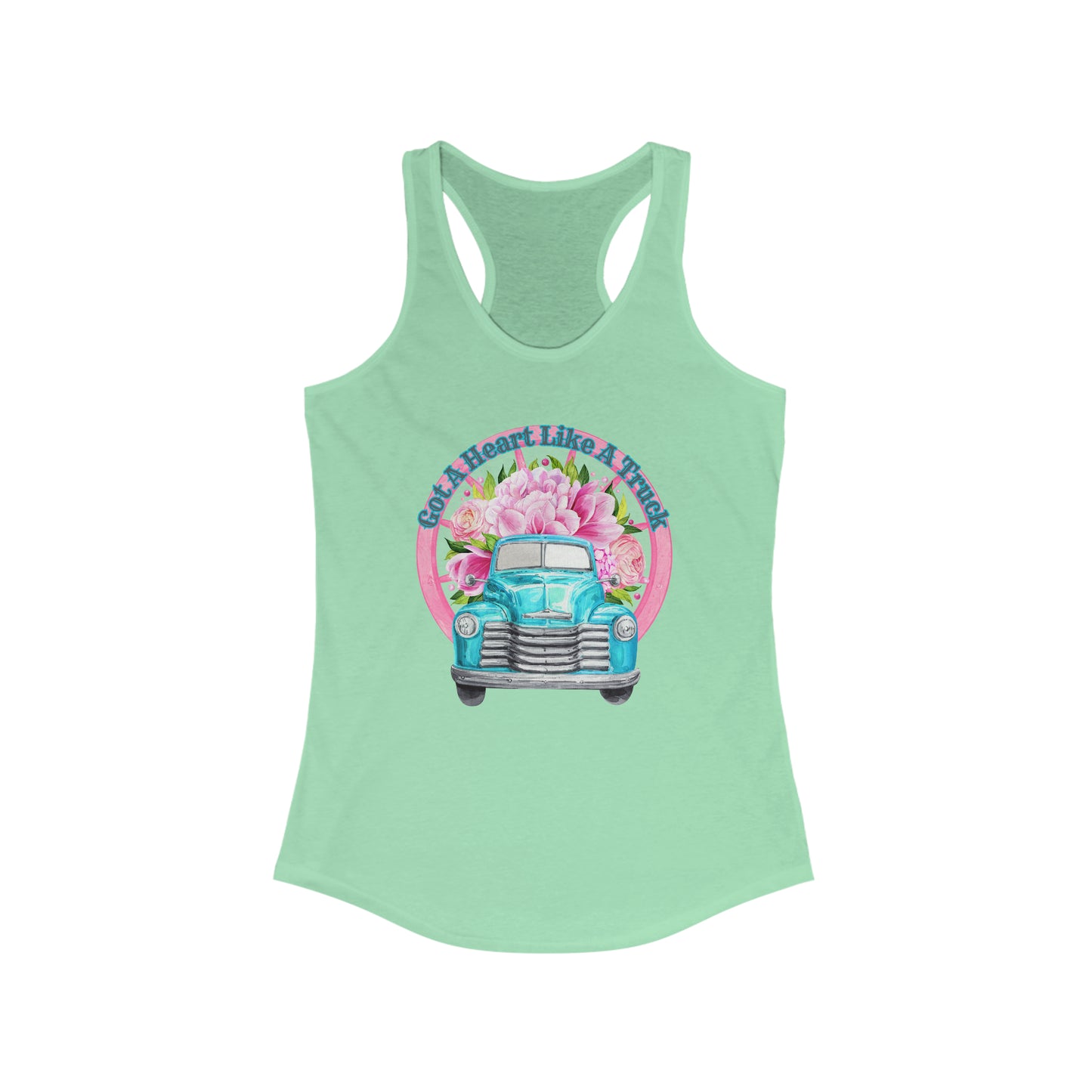 Heart like a Truck - Women's Ideal Racerback Tank