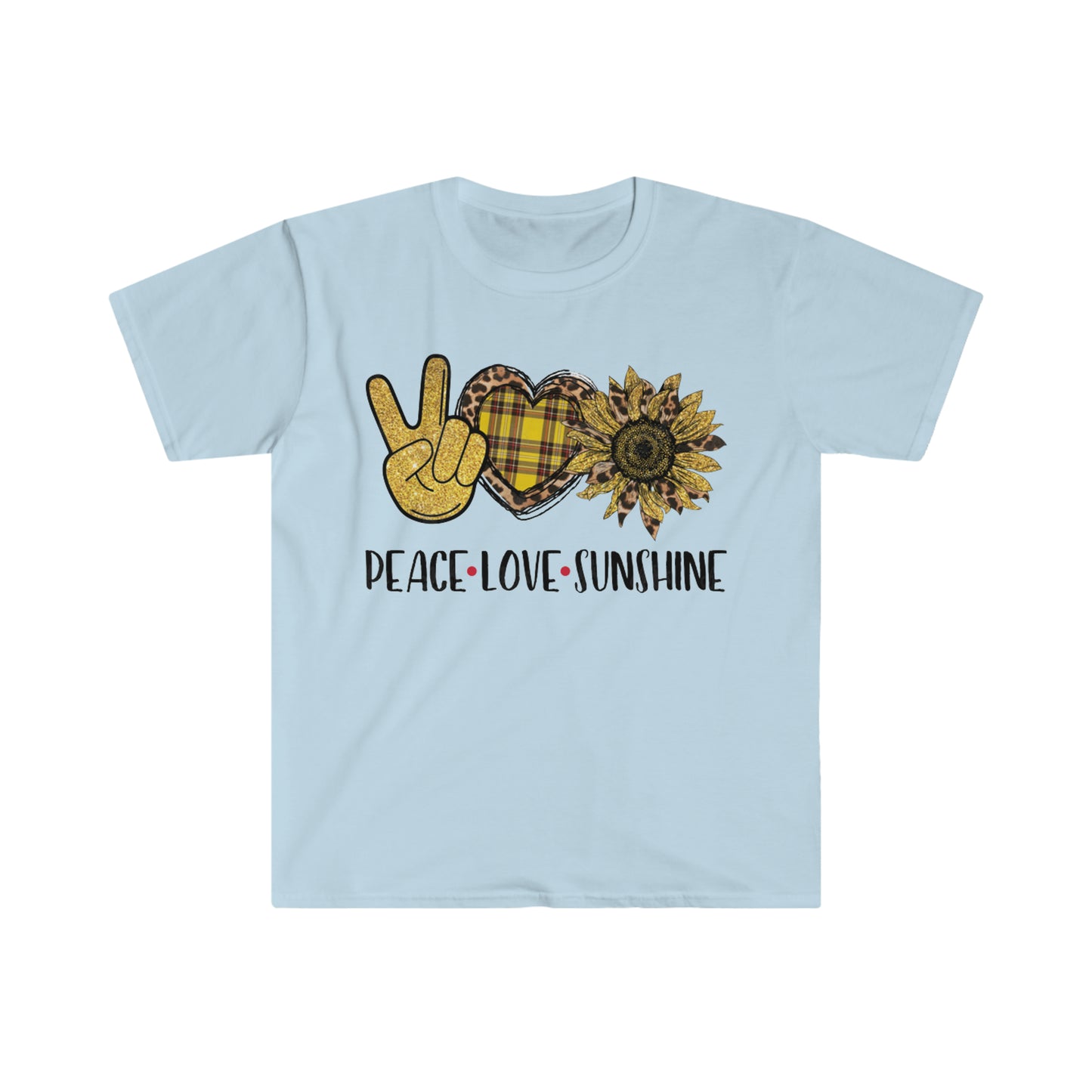 Peace Love Sunshine - Unisex Softstyle T-Shirt