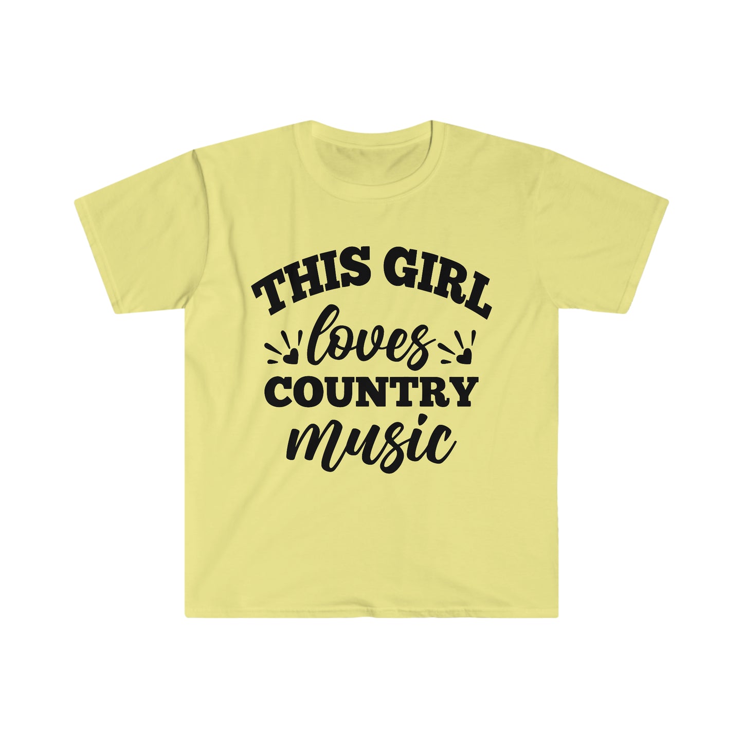 This Girl Loves Country Music - Unisex Softstyle T-Shirt