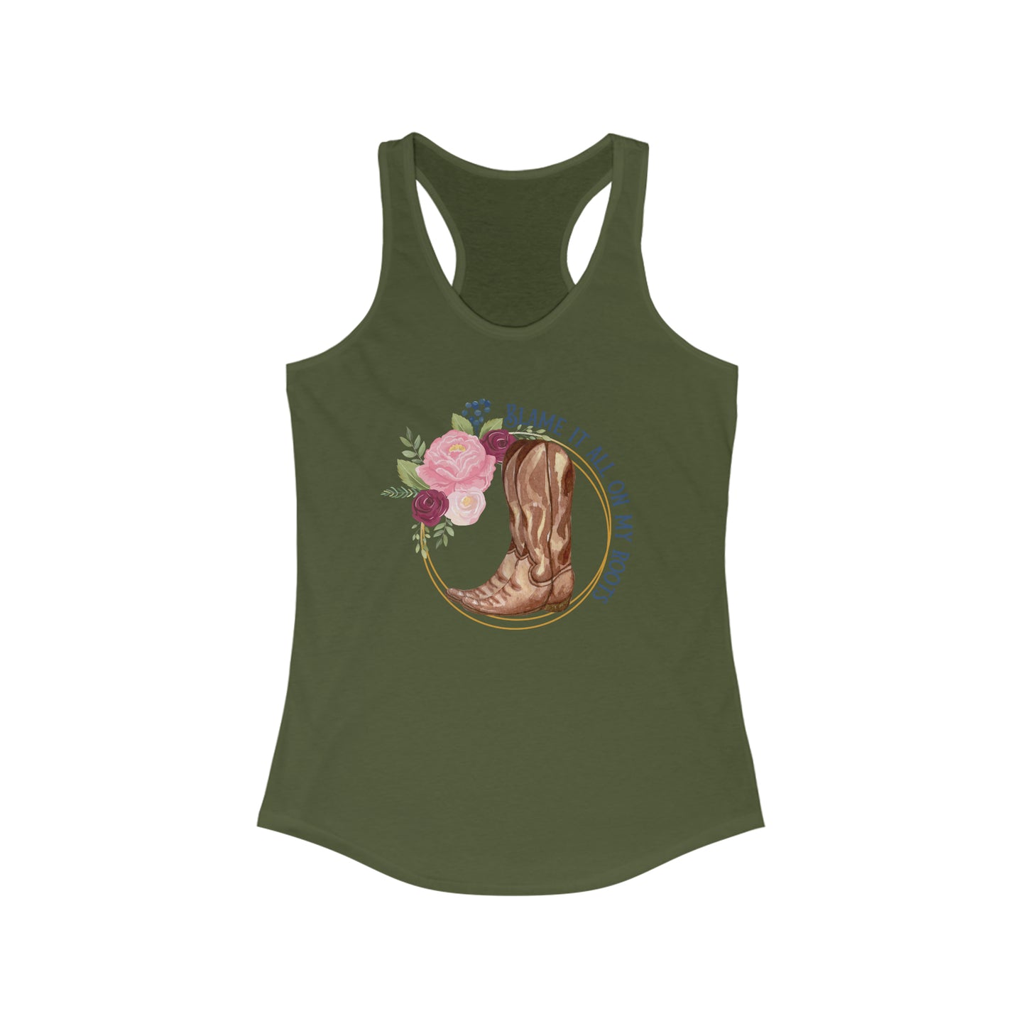 Blame it all on my roots - Women's Ideal Racerback Tank