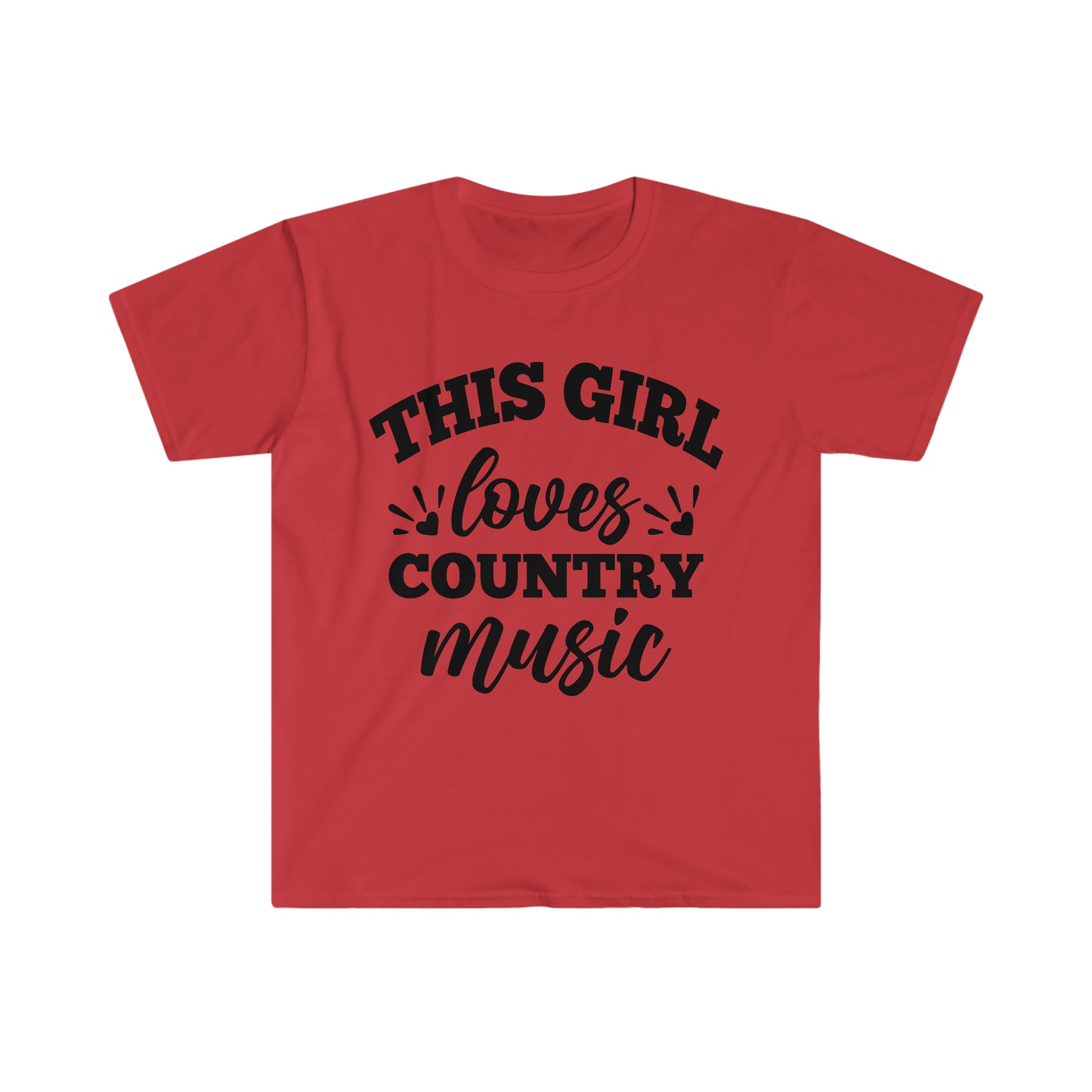 This Girl Loves Country Music - Unisex Softstyle T-Shirt