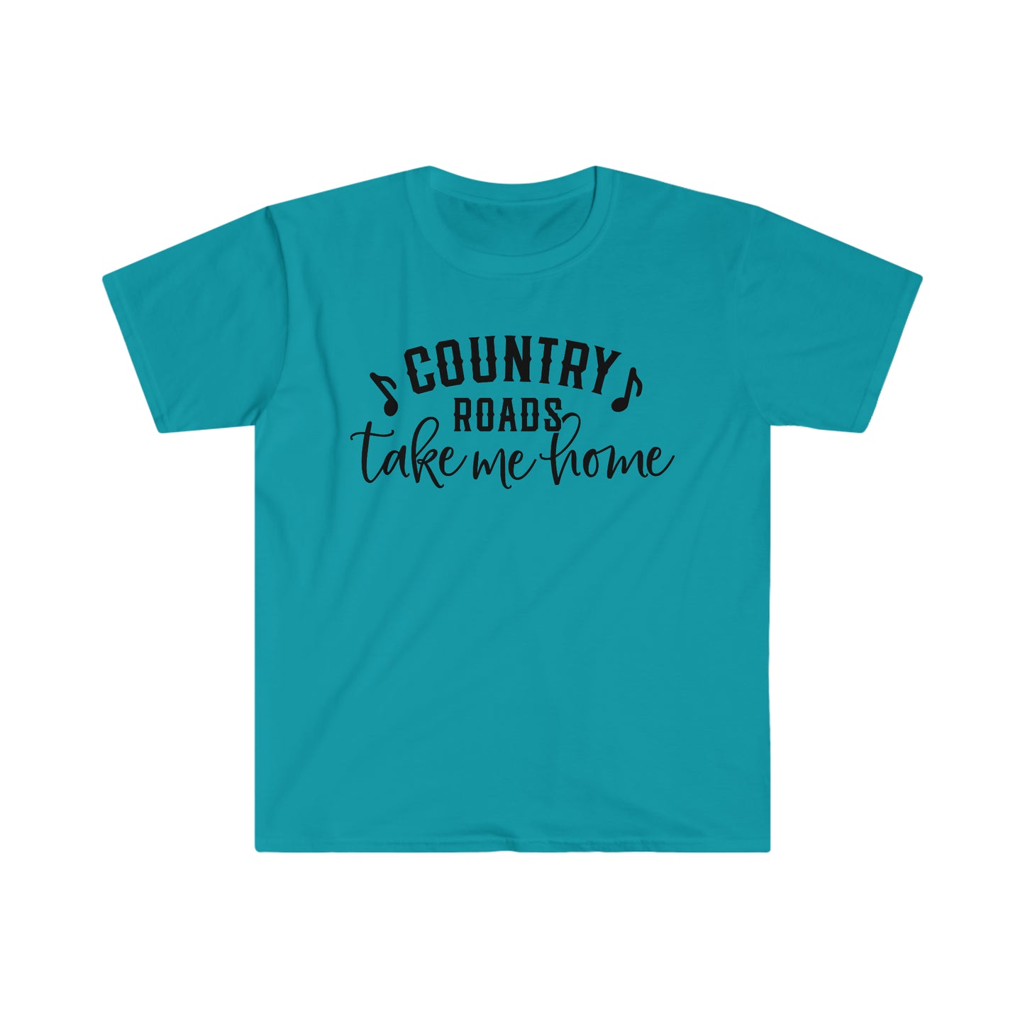 Country Roads Take Me Home - Unisex Softstyle T-Shirt