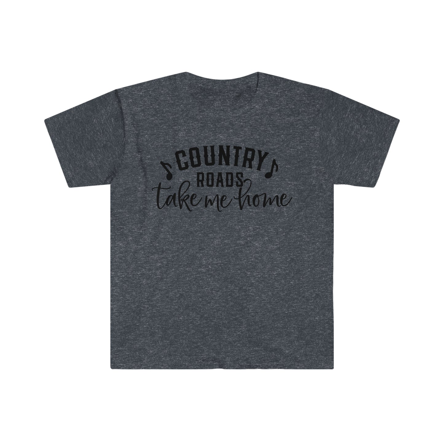 Country Roads Take Me Home - Unisex Softstyle T-Shirt