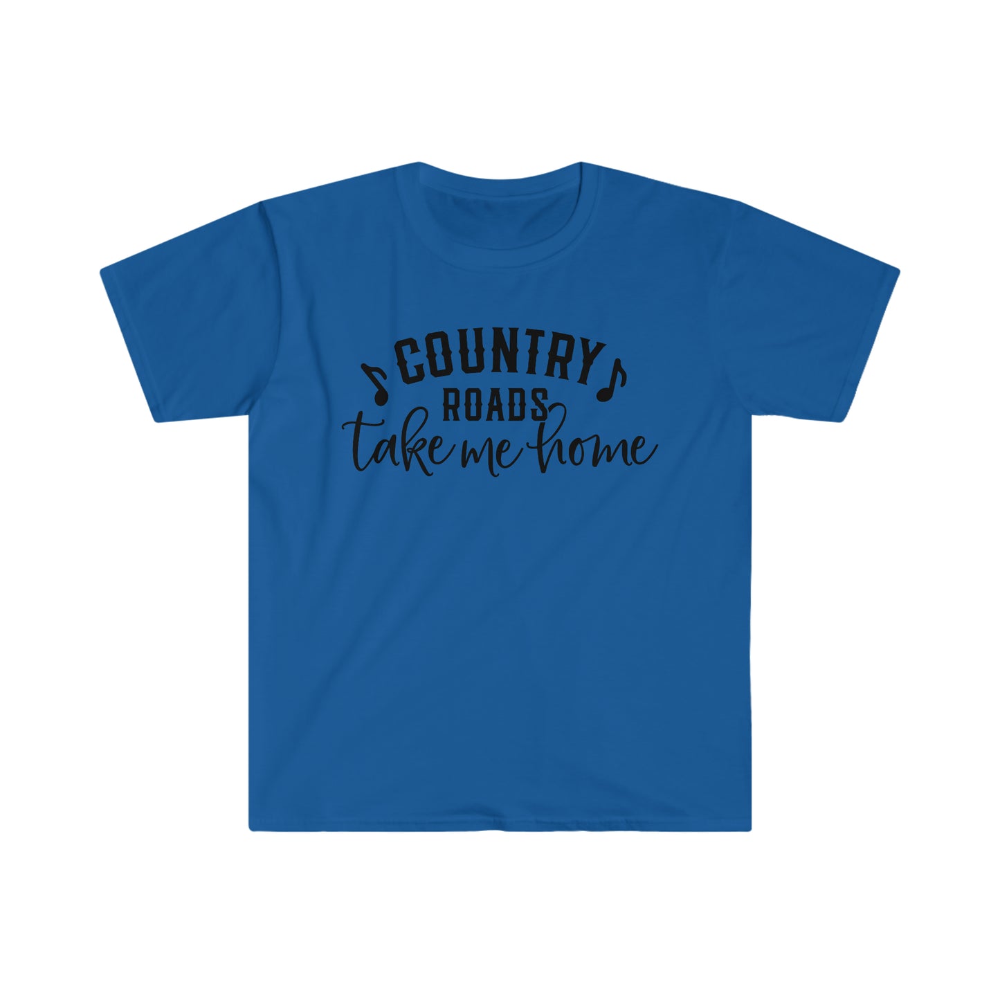 Country Roads Take Me Home - Unisex Softstyle T-Shirt