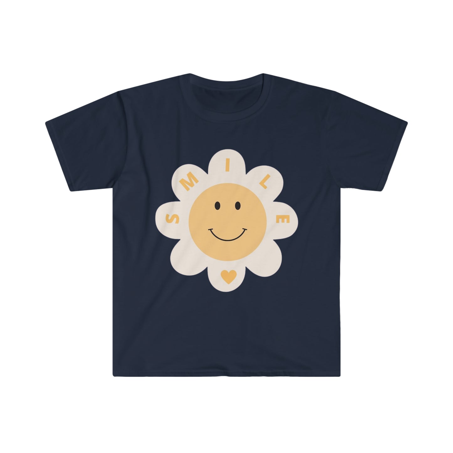 Smile w/Heart - Unisex Softstyle T-Shirt