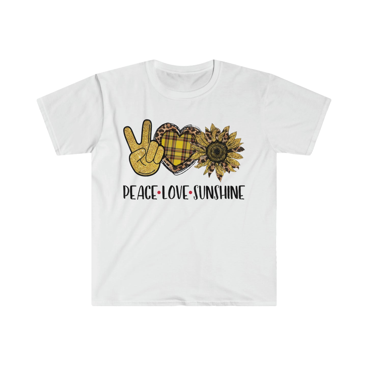 Peace Love Sunshine - Unisex Softstyle T-Shirt