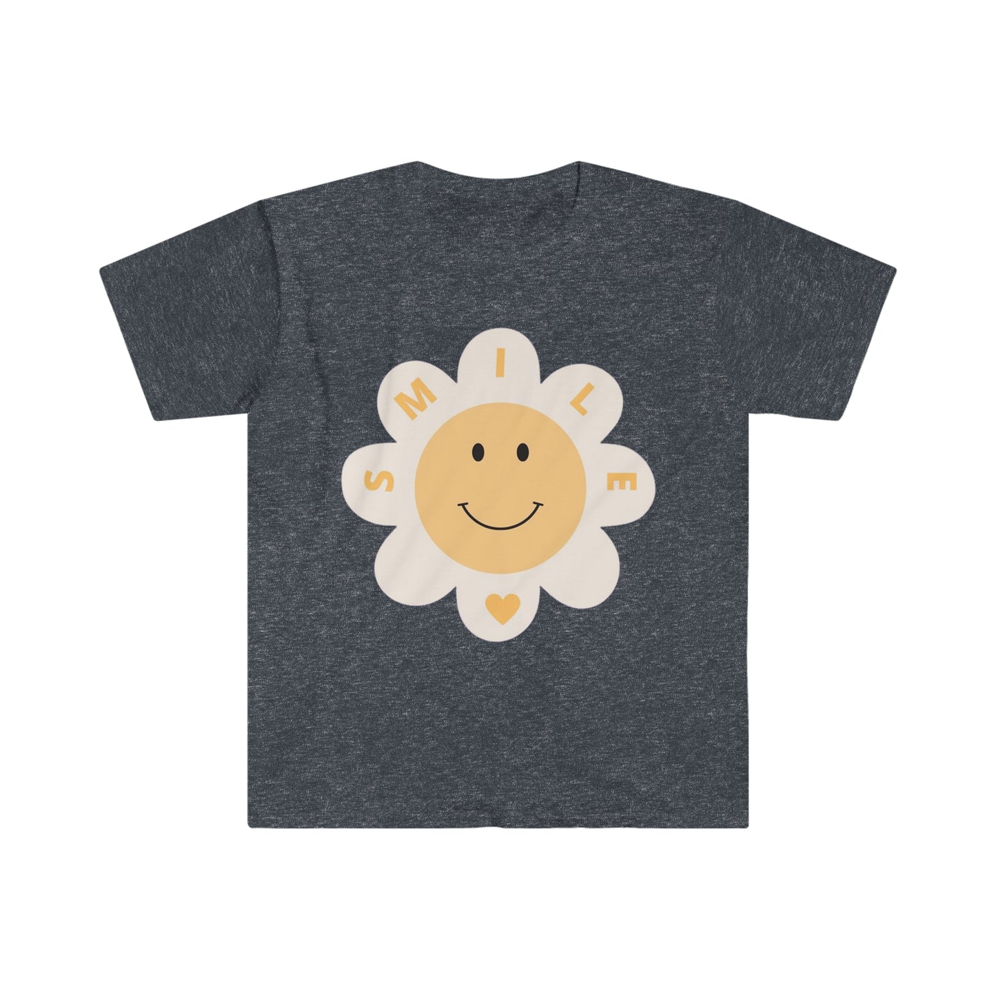 Smile w/Heart - Unisex Softstyle T-Shirt