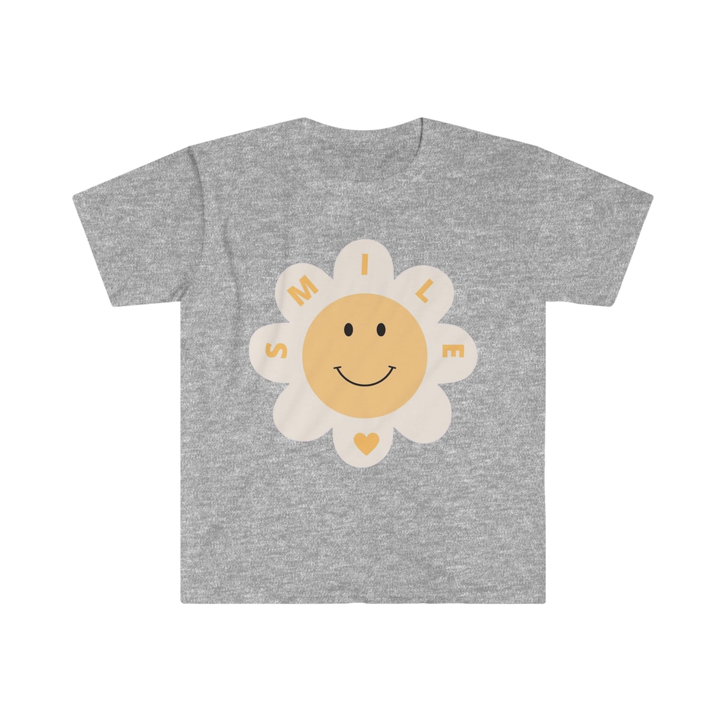 Smile w/Heart - Unisex Softstyle T-Shirt