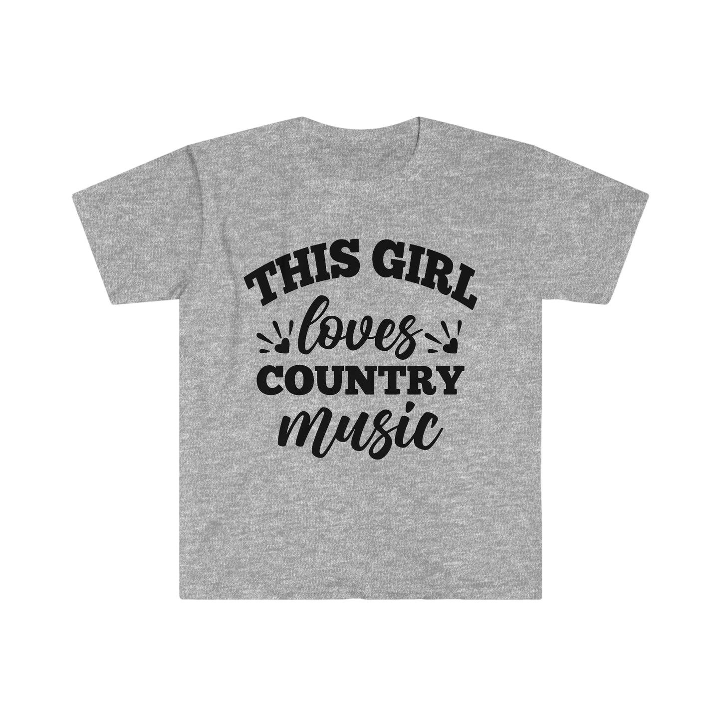 This Girl Loves Country Music - Unisex Softstyle T-Shirt